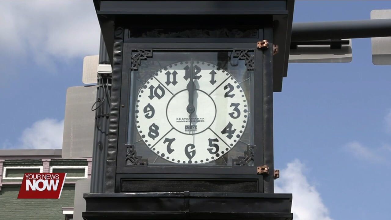 Van Wert community gathers downtown to witness unveiling of restored historic centerpiece
